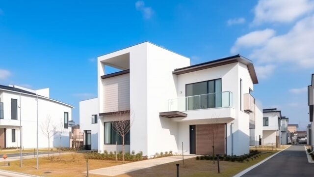 愛知県大府市 足場を伴う戸建て外壁塗装工事